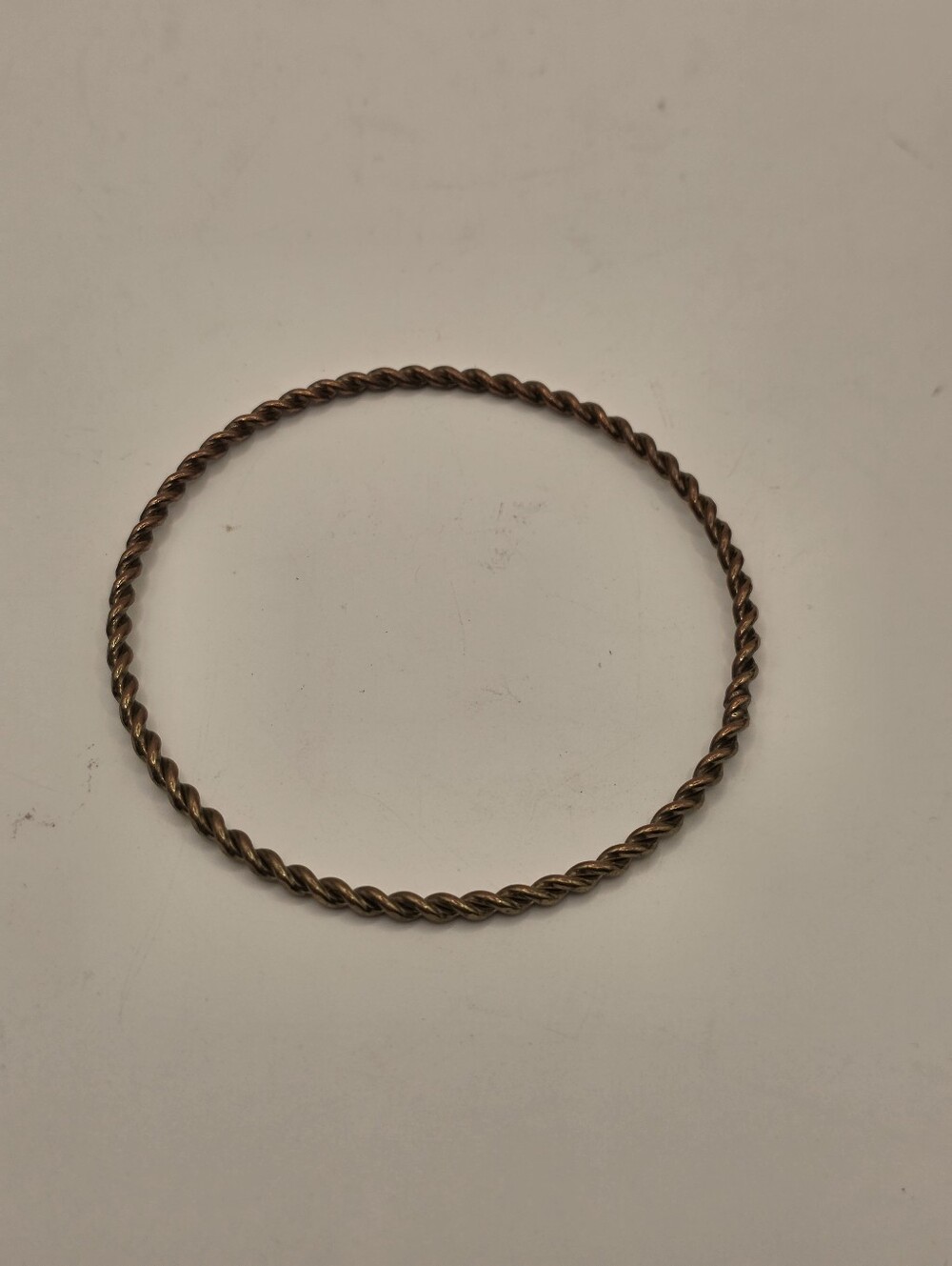 Vintage Twisted Wire Copper Bangle Bracelet – Twisted Rope Stackable